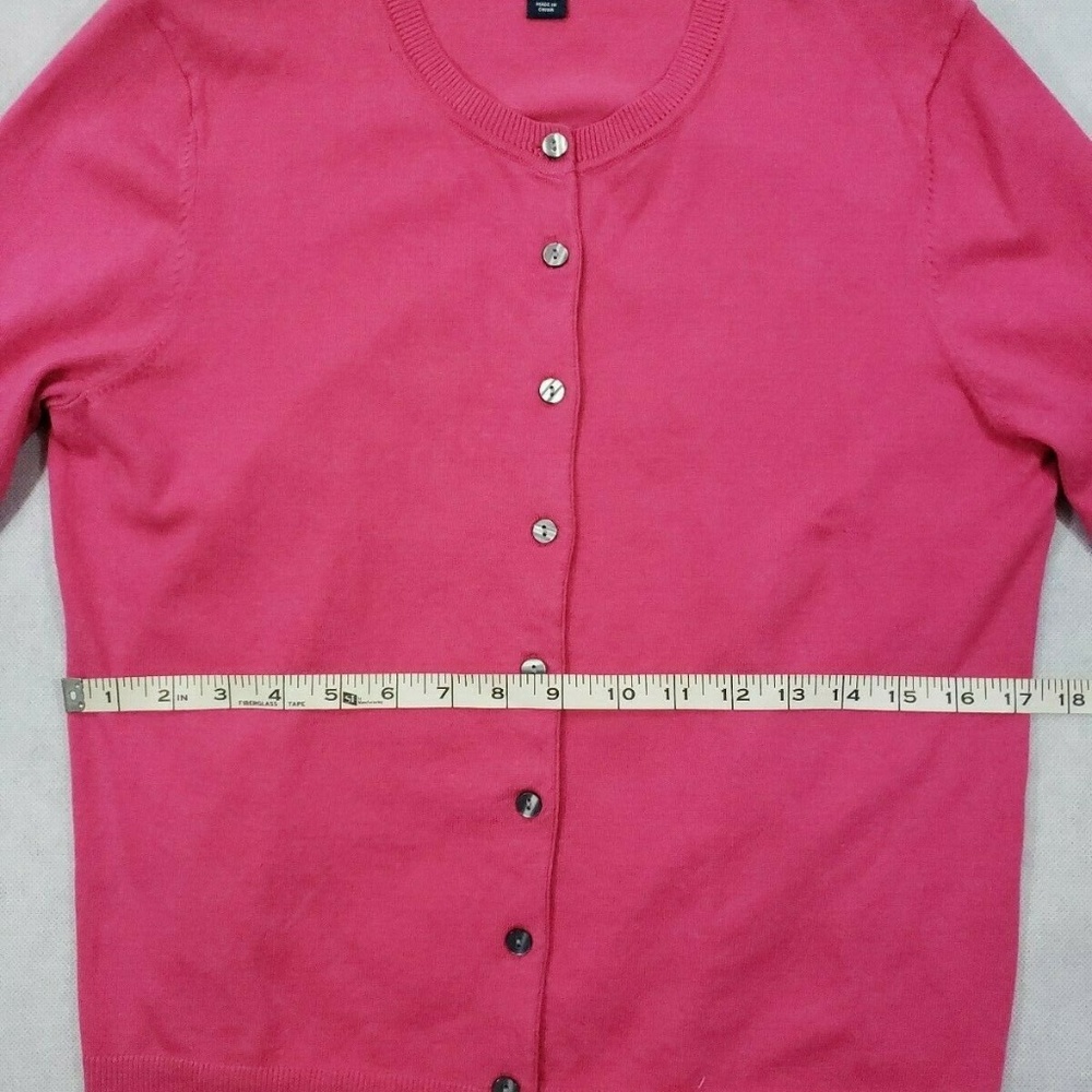 NWT Karen Scott Petite Large Cardigan Pink - Picture 4 of 8